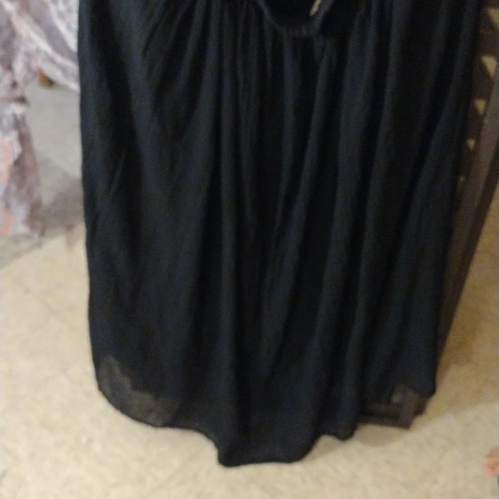 𝅺worthington Black dressy long skirt - Picture 4 of 7